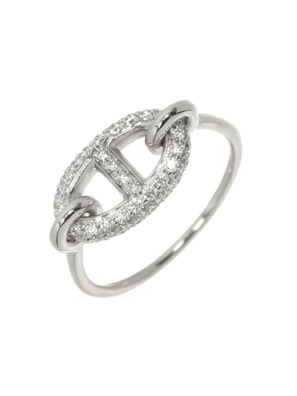 Hermes Farandole 53 Ring Diamond 18k White Gold 750